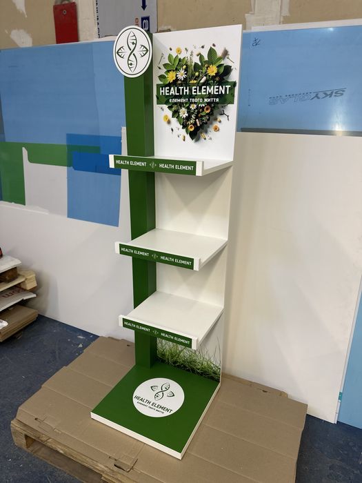 Стійки дисплеї рекламні торгові