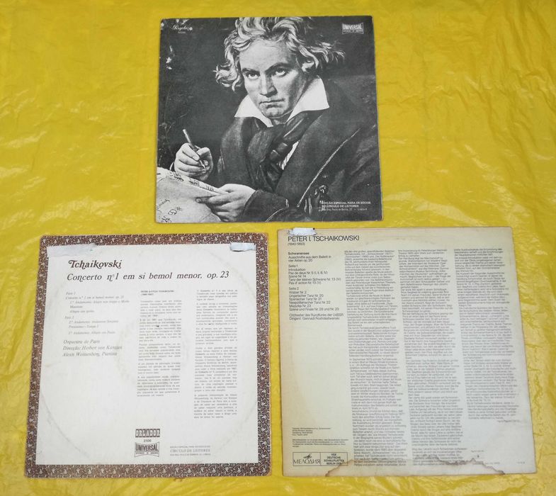 Discos Beethoven, Tchaikovsky, Trio Odemira, outros