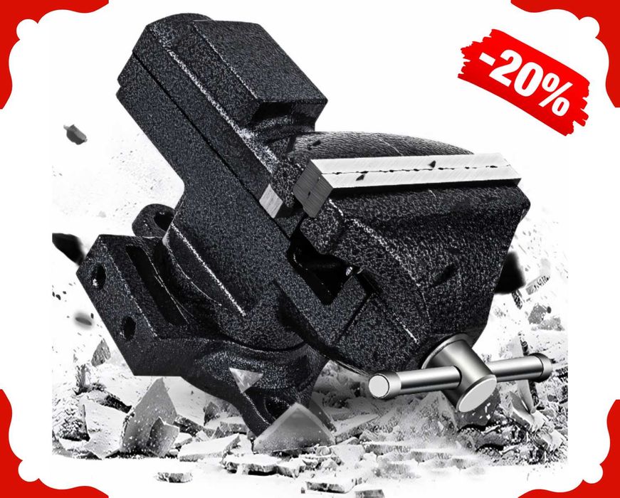 Nowe IMADŁO Stołowe Obrotowe Ślusarskie Żeliwne 125mm + Kowadło (-20%)