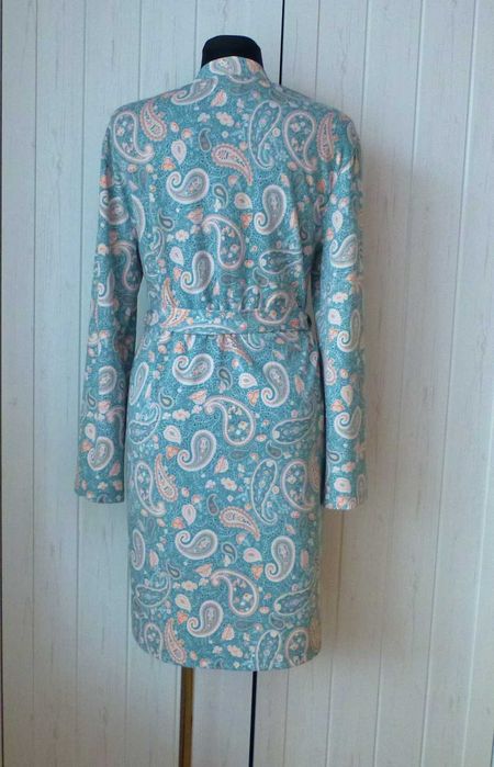 Tu clothing elegancki szlafrok podomka wzór paisley S