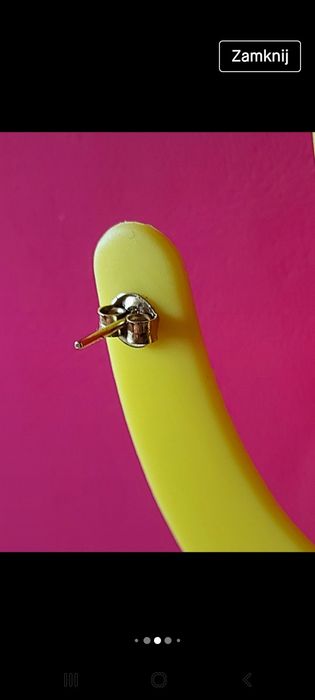 jeden kolczyk damski sztyft NOWY