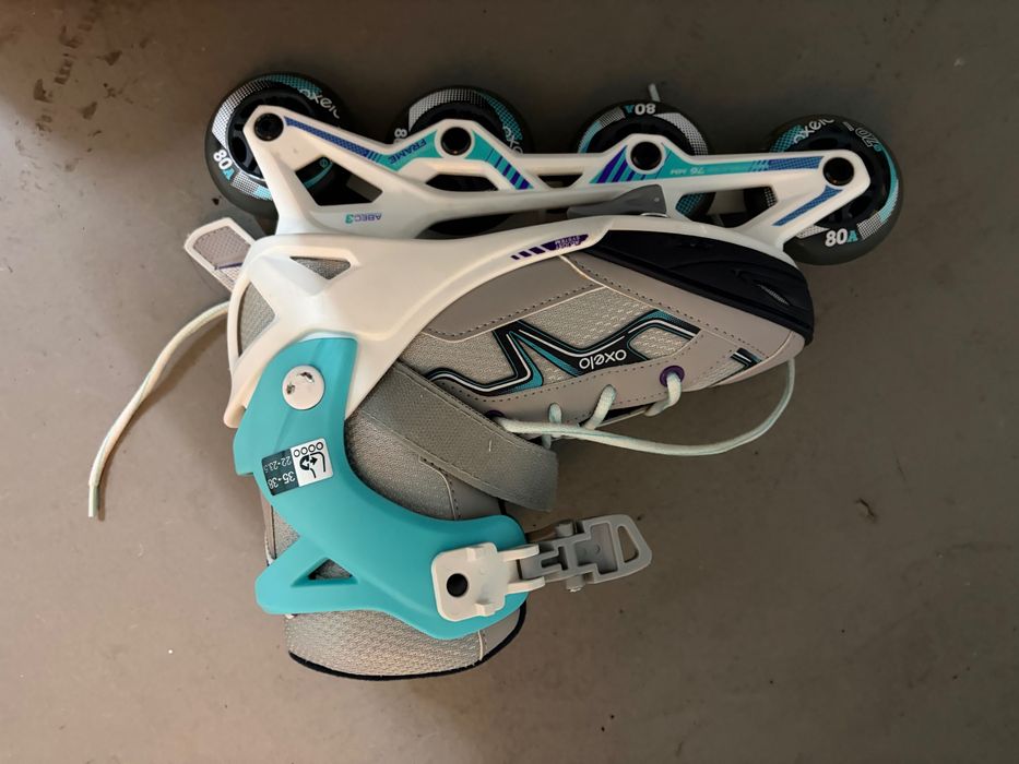 Patins em linha para criança, tamanho 32
