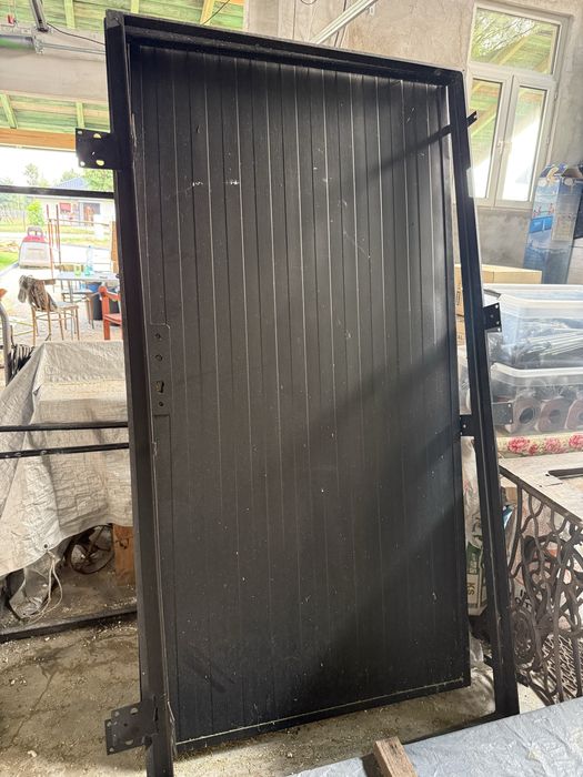 Drzwi garażowe z płyty warstwowej 103x203 cm – 2 sztuki