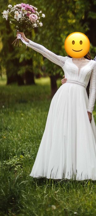 Suknia ślubna szyta na miarę XS/S 34/36