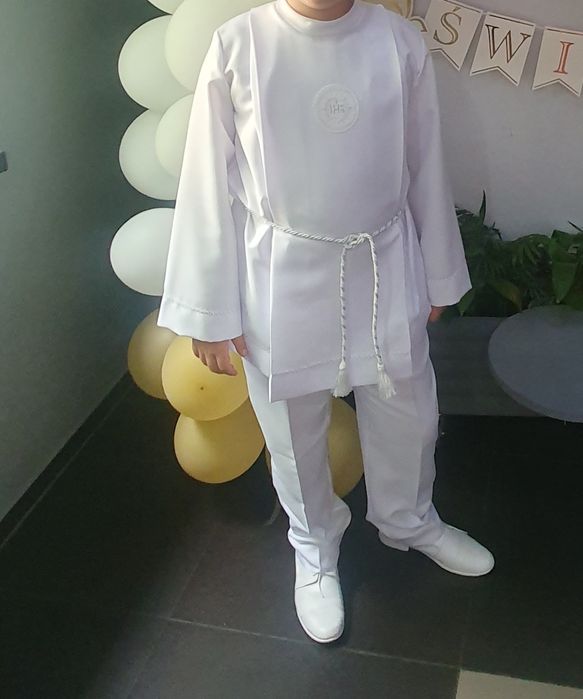 Strój komunijny Alba i spodnie rozmiar 146