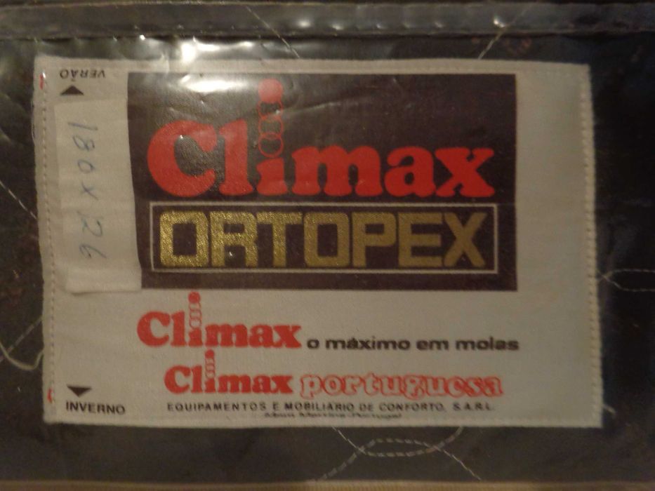 Colchão de molas Climax ortopédico - medidas 1,80 cm x 1,29 cm