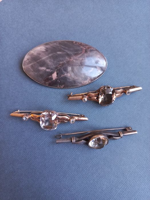 Броши серебро 875проба и 84 проба