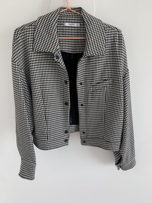 Casaco casual pied  poule Mango