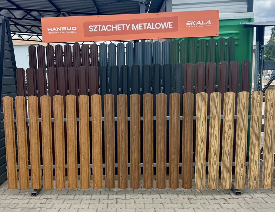 Sztachety metalowe dwustronne