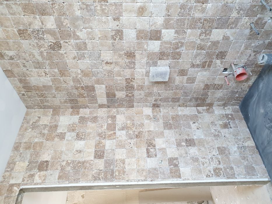 Pedra beje travertino 10x10