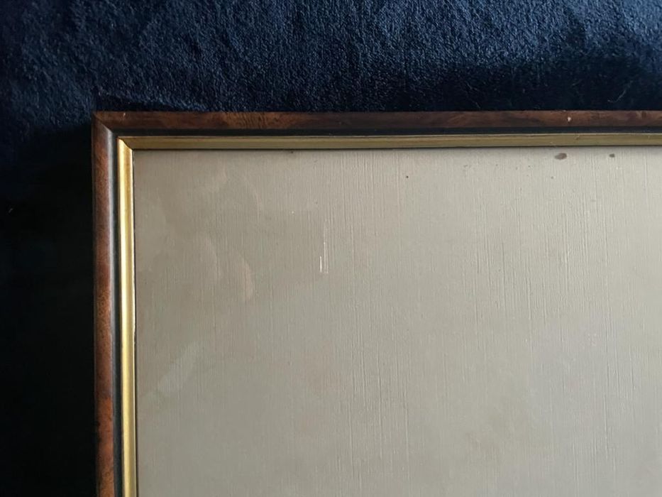 Quadro de madeira com vidro