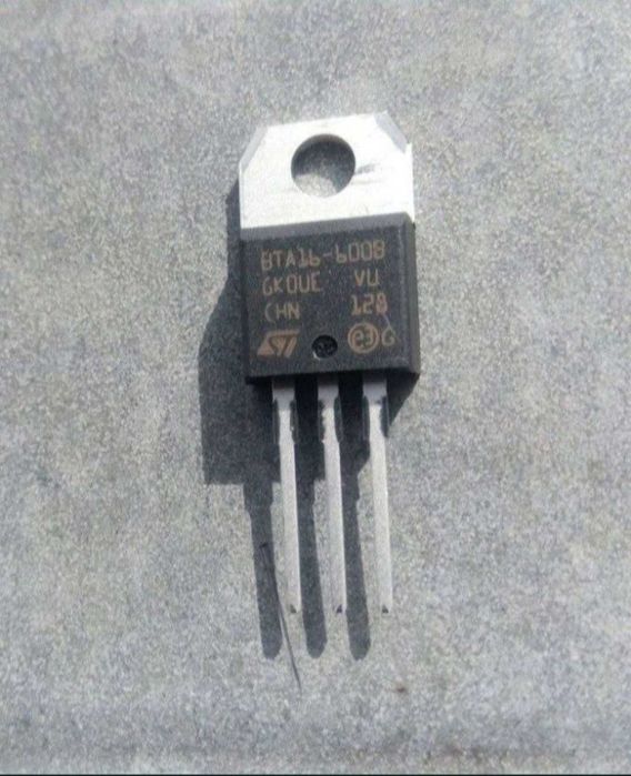 Симістор ВТА 16 600,тірістор ВТА16 600,тріак ВТА 600, чіп BTA16-600B