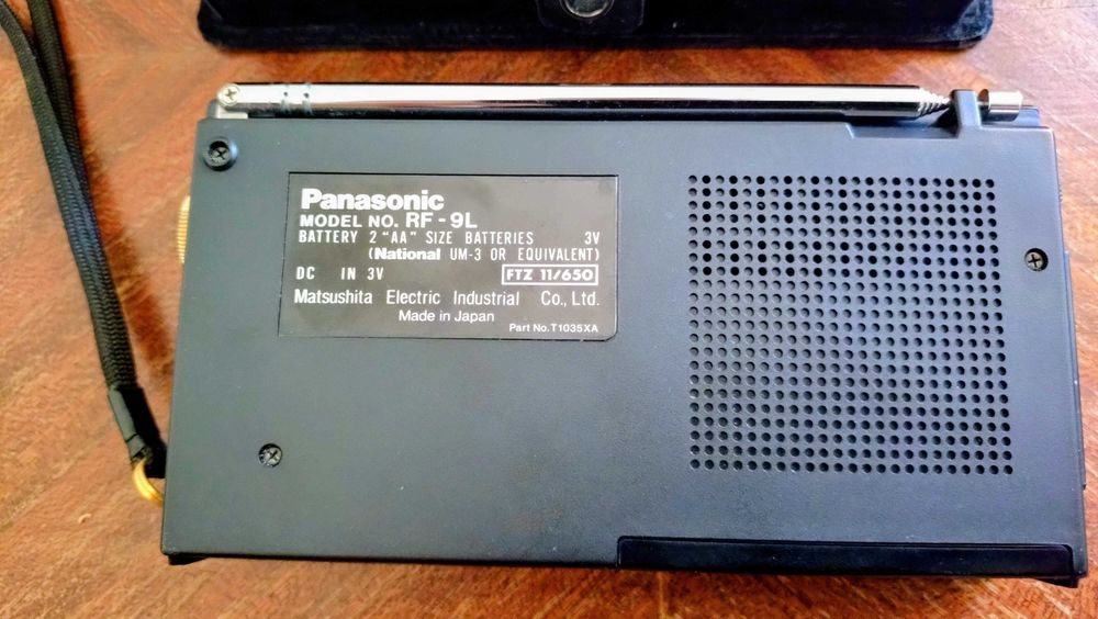 Radio Portatil Super Raro Colecao Panasonic RF-9L