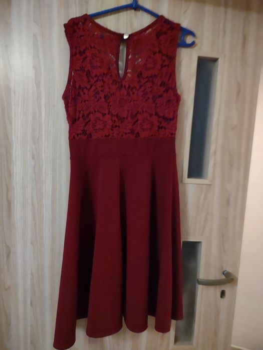 Sukienka bordo M