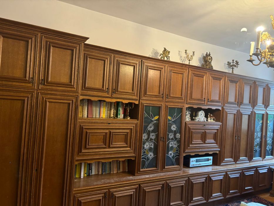 MEBLOŚCIANKA / REGAŁ retro lata 80-te witraże