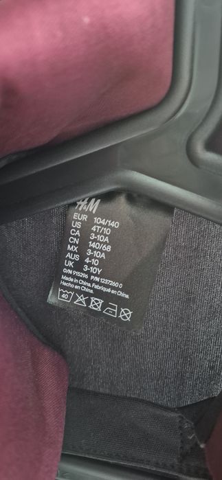 Peleryna wampir Drakula h&m 104/140