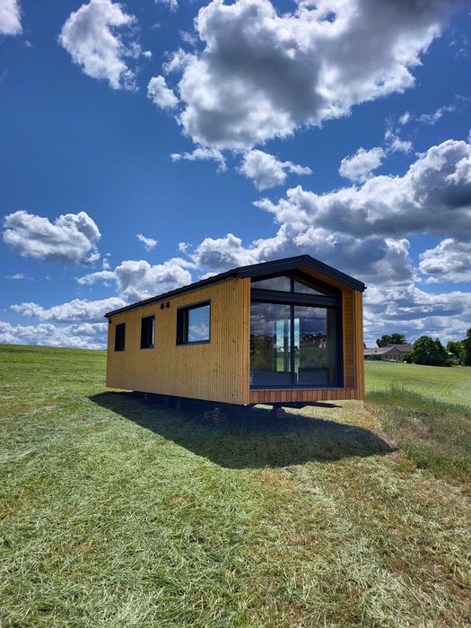 Domek mobilny na kołach 35m² drewniany całoroczny