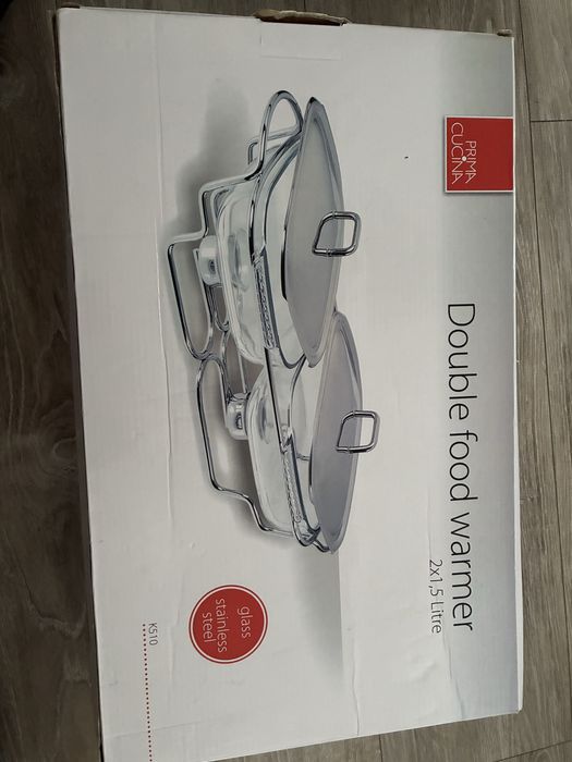 Naczynie żaroodporne pyrex double food warmer