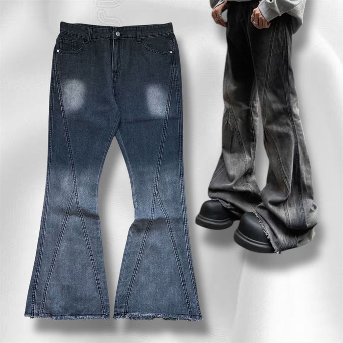 Opium flared jeans сірі фларед кльош джинси реп джинсы клеш опиум y2k