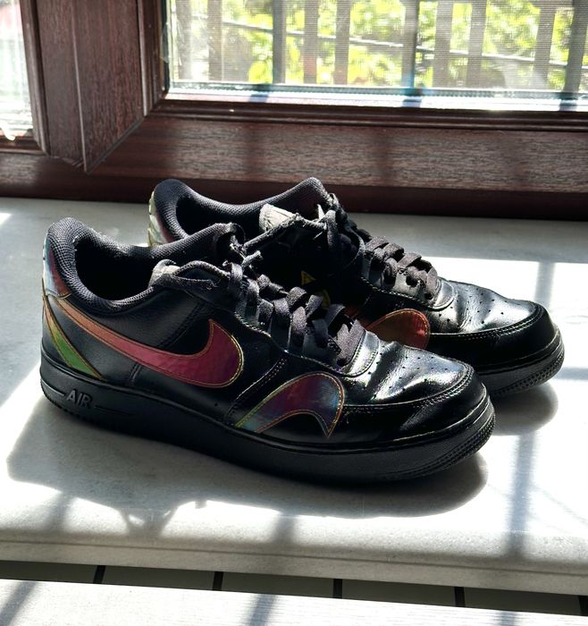 Nike air force 1 чорні голографічні 44.5 оригінал