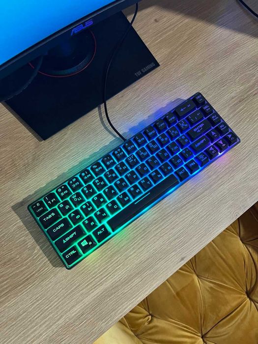 Клавіатура 2E GAMING KG345 Transparent Black