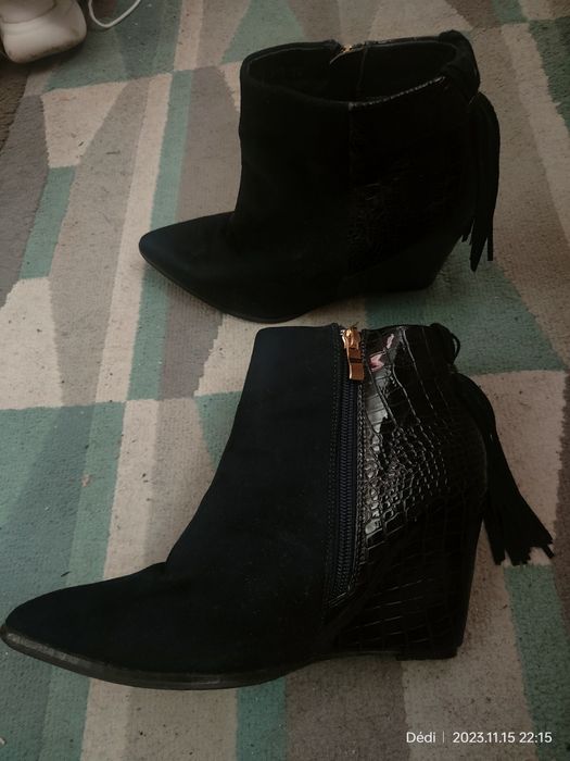 Botins azuis escuros 38