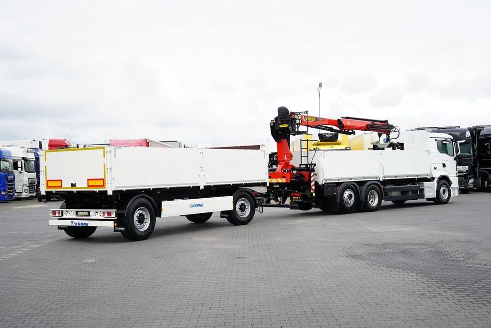 MAN / TGS / 26.470 / 6 X 2 / ZESTAW SKRZYNIOWY + HDS / PALFINGER PK 20 501 L / OŚ SKRĘTNA / CHWYTAK