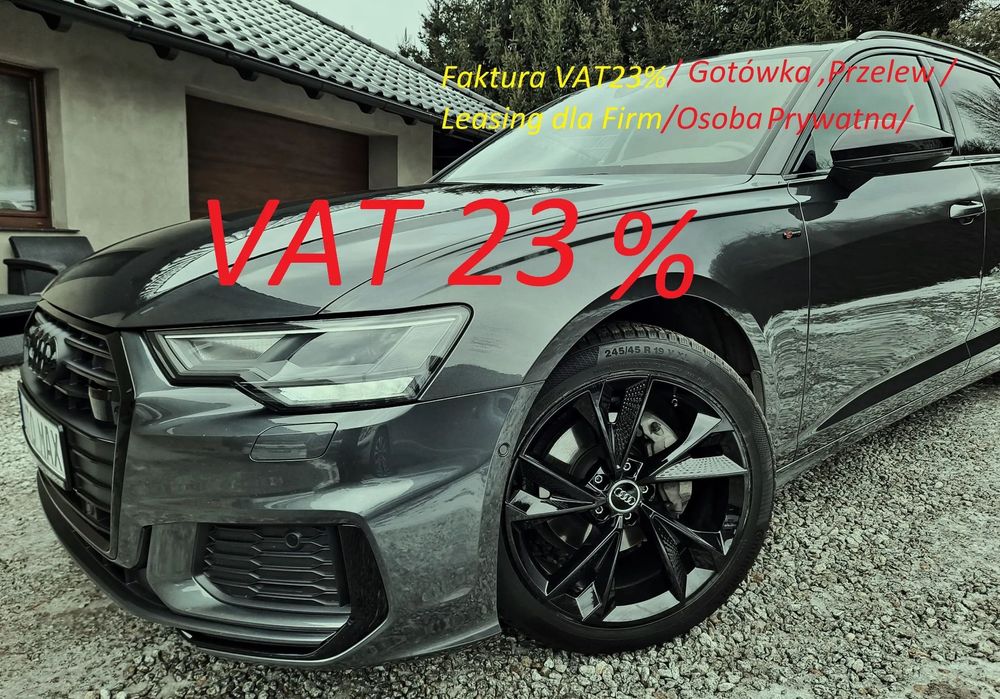 Audi A6 Avant TDI 204 S-Line Radary Kamera Pakiet Czerń FV/23% 152.500 Brutto