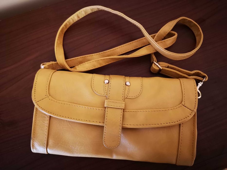 miodowa torebka, pasek odpinany