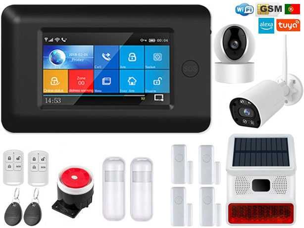 Tuya Wireless WiFi/GSM Alarm System + 2 Android/iOS Cameras (PT) (NEW)64551849243778120