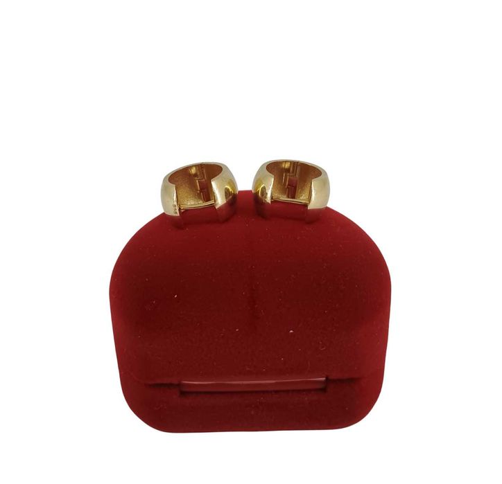 Stylowe ZŁOTE Kolczyki KÓŁKA 585 2.48G