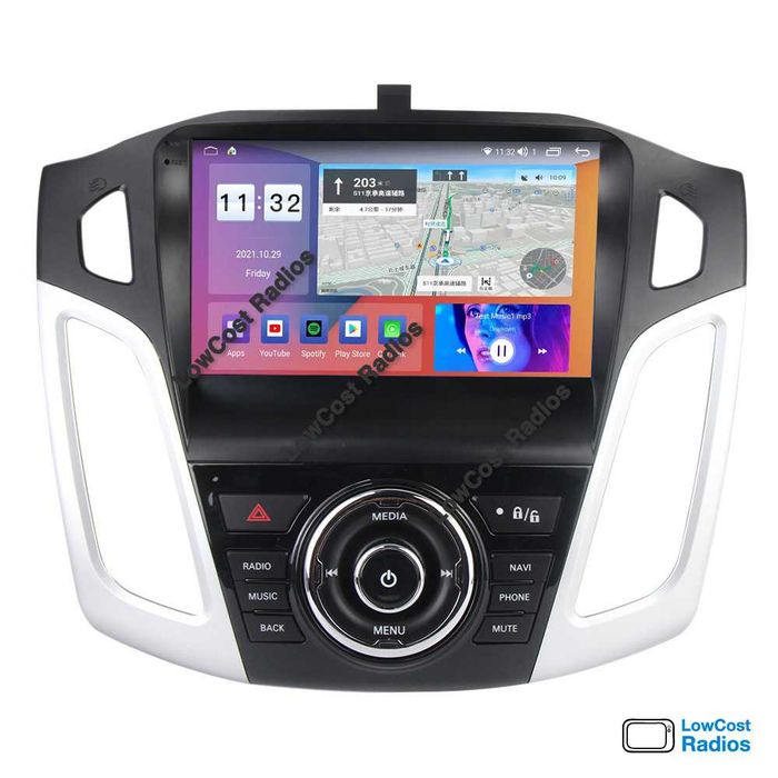 (NOVO) Rádio 2DIN 9" • FORD Focus MK3 (2011 a 2019) • Android 15 GPS