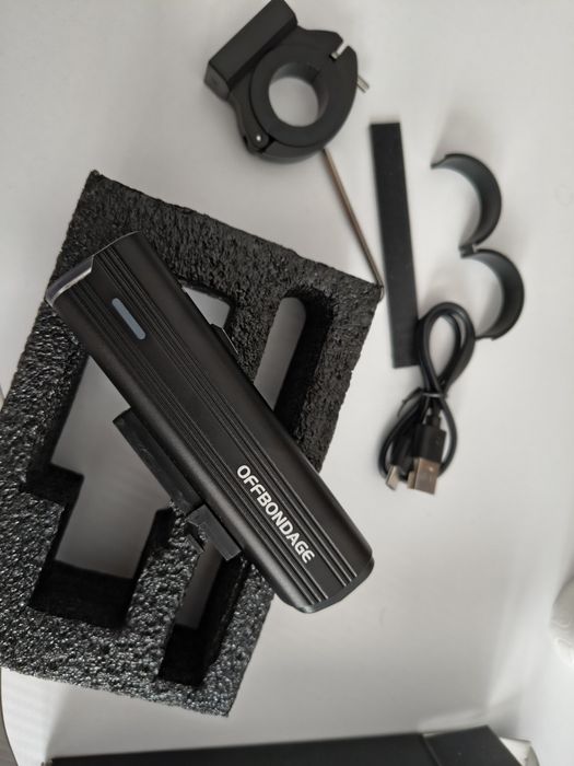 Nowa lampka rowerowa OFFBONDAGE 1000 lumenów USB C mega jasność