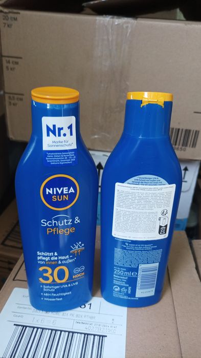 Сонцезахисне молочко Nivea