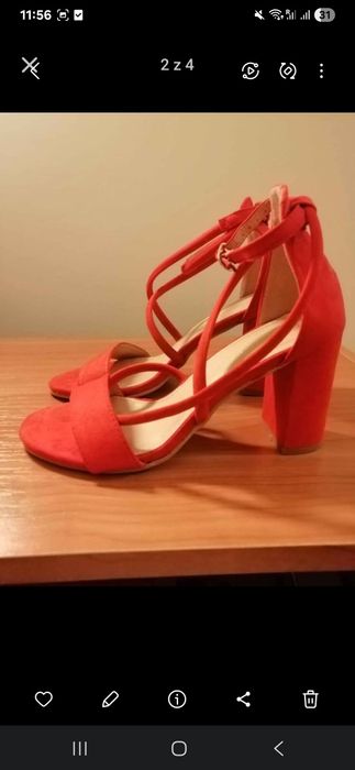 Buty na obcasie rozmiar 37, buty na słupku, buty na wesele