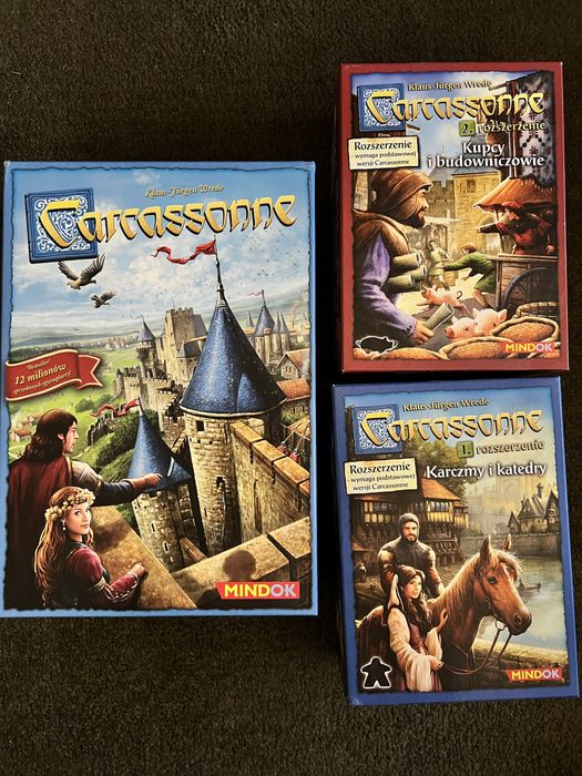 Carcassonne z dwoma rozszerzeniami