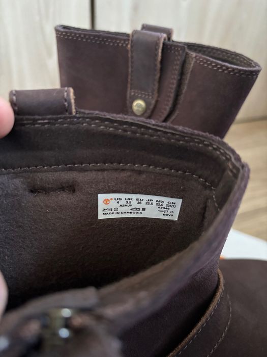 Timberland botki skórzane brązowe premium rozm. 36