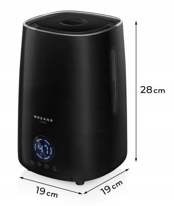 AUTOMATYCZNY Nawilżacz powietrza lampka nocna jonizator dyfuzor ZESTAW