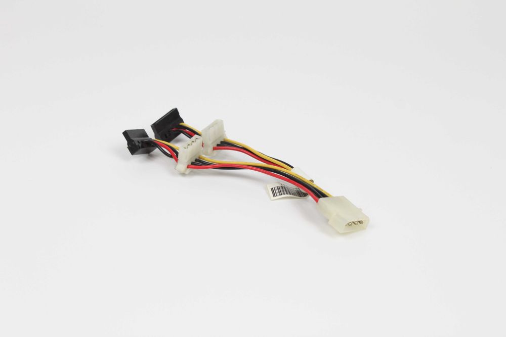 Przejściówka zasilania Molex → SATA + Molex (rozgałęźnik)