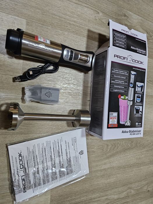 Акумуляторный погружной блендер proficare pc-sm 1237