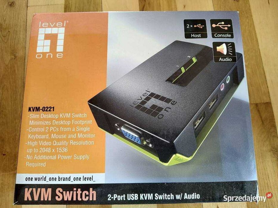 LevelOne KVM Switch przełącznik KVM-0221