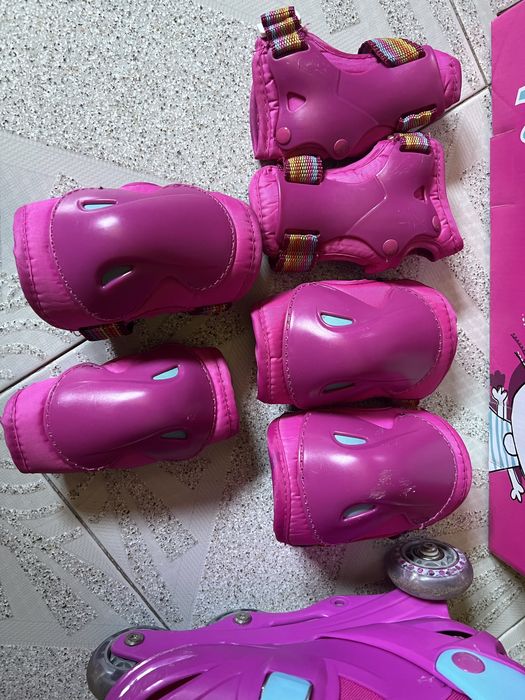 Patins ajustaveis + proteçoes