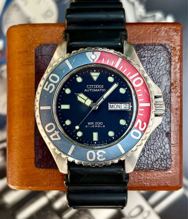 Citizen Automatic  Pepsi Dolphin Divers Vintage