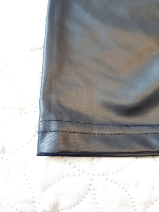 Leginsy ciażowe błyszczące przyszła mama 3xl czarne