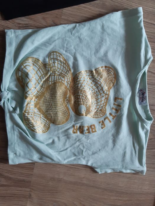 Zestaw komplet lato mis bluza leginsy koszulka 116