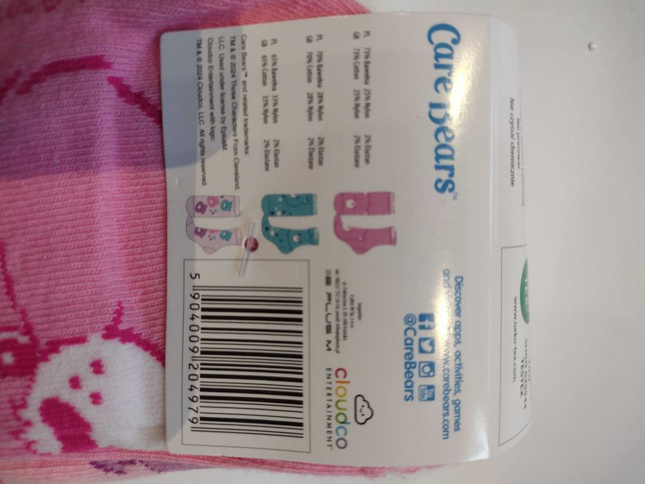 3 pack skarpetek 34-36 damskie troskliwie misie cears bears