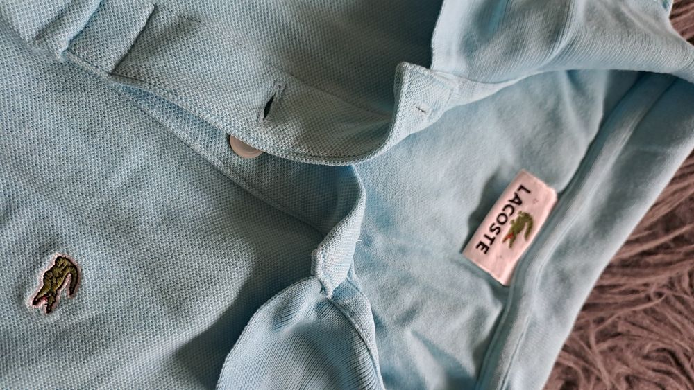 Koszulka polo Lacoste 38 m błękit