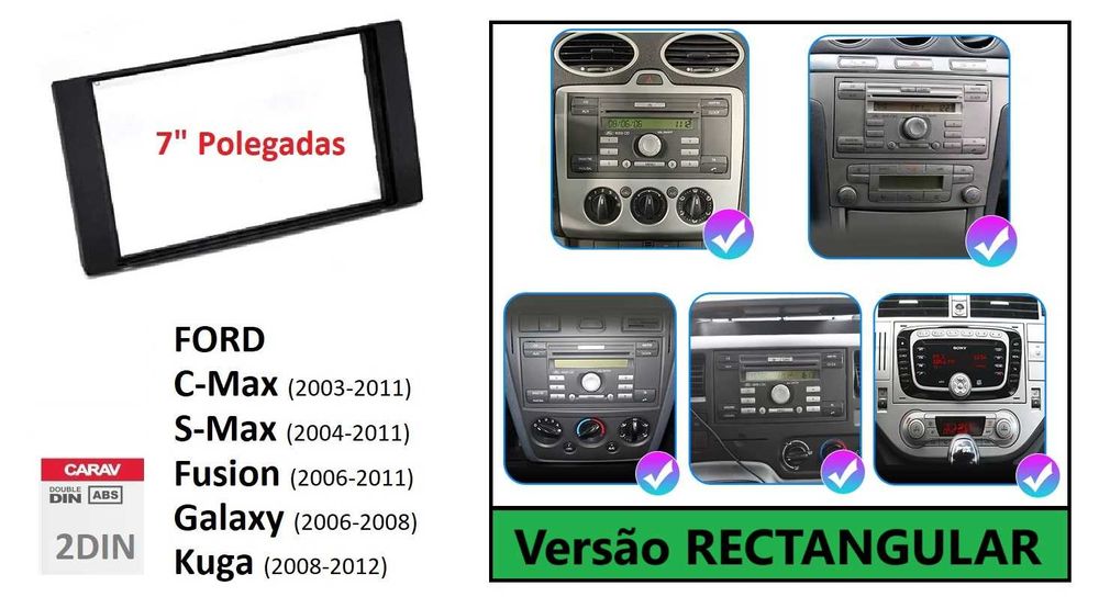 Rádio 2DIN • FORD C-Max S-Max Kuga Galaxy Fusion Mondeo • Android GPS