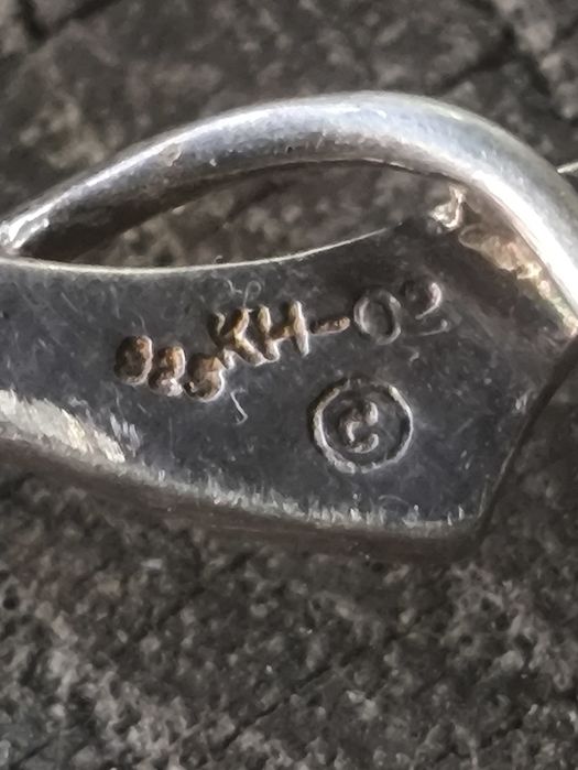 Srebrne  kolczyki,wisiorek Kit Heat Beaverbrooks. Vintage