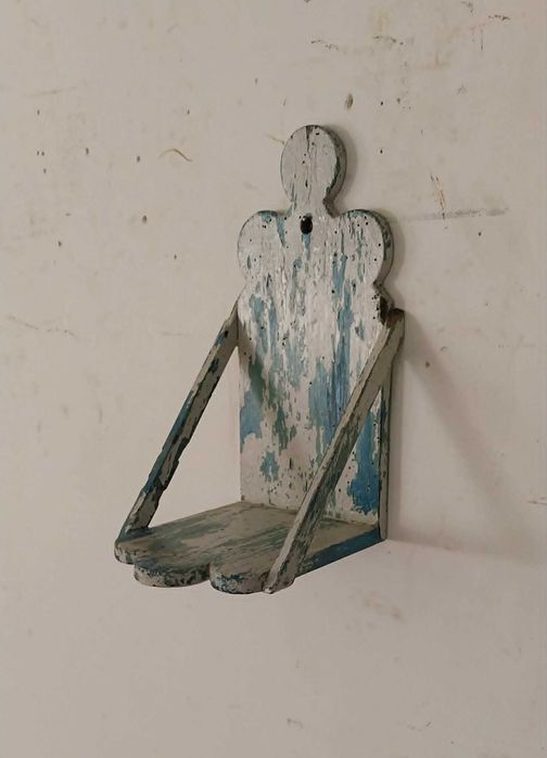 Antigo e Original Prateleira / Suporte / Nicho de Parede. RESTAURADO!